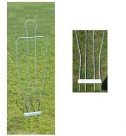 Sagoma Singola In Acciaio Zincato, Altezza 160 Cm, Barret, Bt002fe