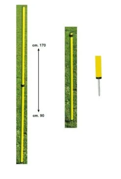 Paletto Telescopico In Pvc Da 90 Cm A 170 Cm, Con Puntale Zincato, Barret, Bt007tl