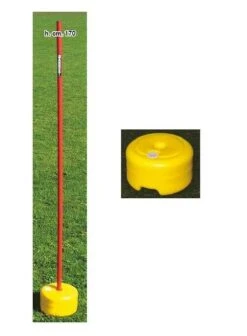 Kit Paletto In Pvc Senza Puntale Da 162 Cm + Base Zavorrabile Cilindrica, Barret, Bt010c