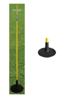 Kit Paletto In Pvc Senza Puntale Da 162 Cm + Base In Gomma Appesantita, Barret, Bt010wr