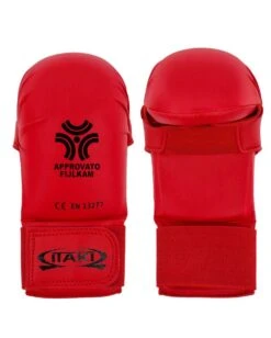 Guantino Karate Tokaido Kumite, Approvato WKF, Oriente Sport, 404fij -Sportive Attrezzature Negozio 404fij rosso 01