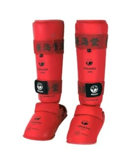 Paratibia Parapiede Karate Tokaido Approvato Wkf, Oriente Sport, 413t -Sportive Attrezzature Negozio 413t rosso 01 1 1