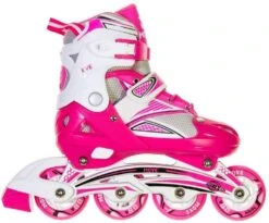 Pattini Junior In Linea, Allungabili Eve" Move, Rosa"