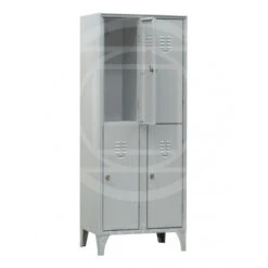 Armadio Metallico Per Spogliatoio A 2 Posti Anta Colore Grigio, Morale Sport, S891/1