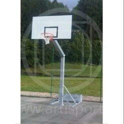 Coppia Impianto Basket Monotubolare Trasportabile, Con Portazavorra, Morale Sport, B651/t