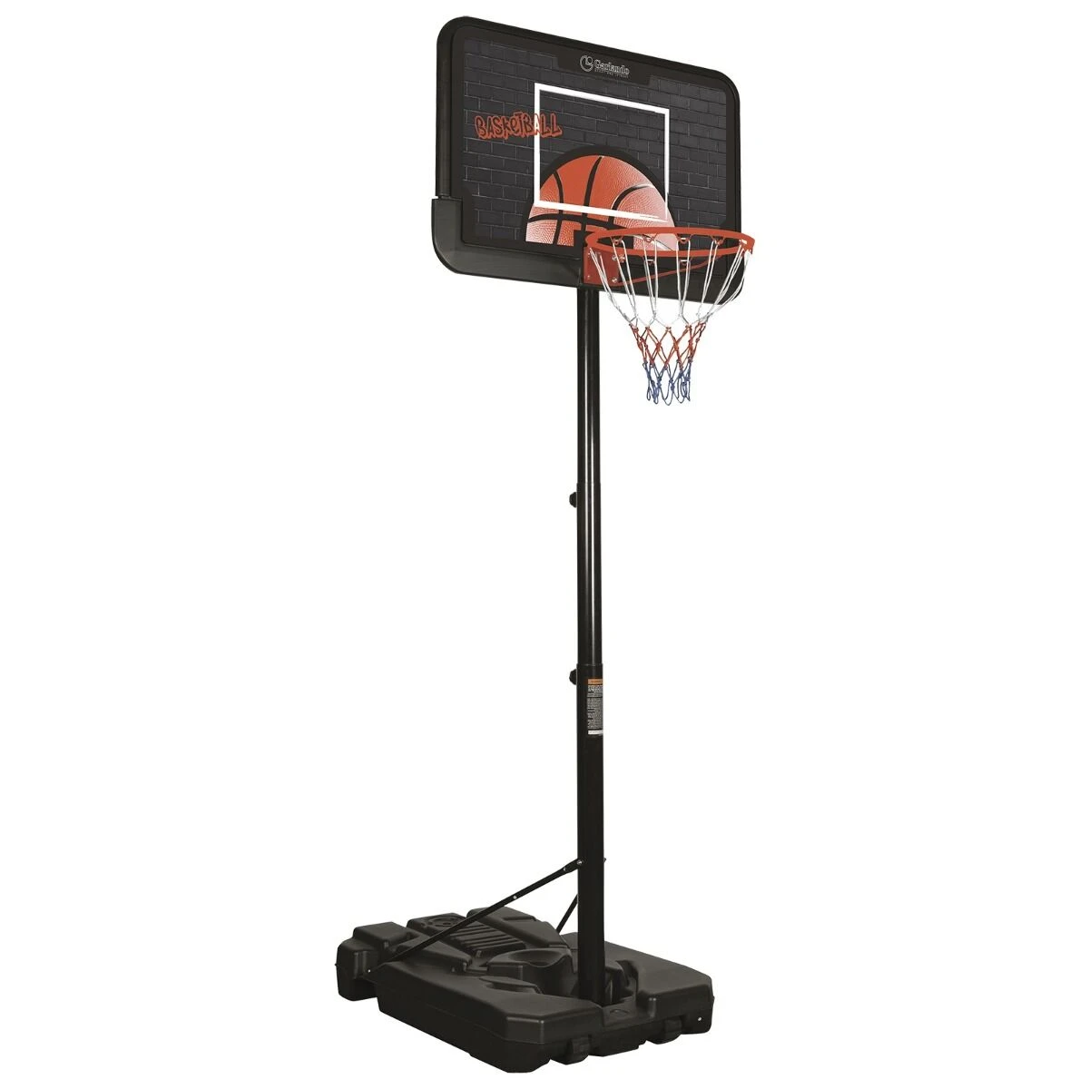 Garlando Tabellone Basket Cleveland, Colonna Regolabile E Base Zavorrabile, H. 200 Cm - 305 Cm, Ba-14 1 Garlando Tabellone Basket Cleveland, Colonna Regolabile E Base Zavorrabile, H. 200 Cm - 305 Cm, Ba-14