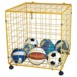Contenitore Porta Palloni In Rete Metallica, Morale Sport, K822