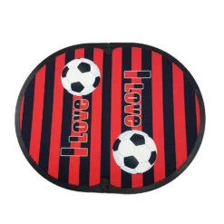 Fitfeet Soccer Mania, Tappetino Personalizzato Rosso/nero, In Microfibra