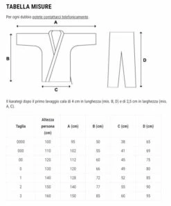 Karategi Itaki Kid, Oriente Sport, Os42 -Sportive Attrezzature Negozio guida taglie 13 2