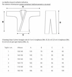 Judogi Matsukaze Competition, Oriente Sport, Os1 -Sportive Attrezzature Negozio guida taglie 3