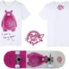 Set Skateboard Hairy Bear + Maglietta, Mis. Junior