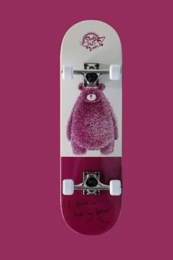 Skateboard Hairy Bear Per Bambini Dagli 8 Agli 11 Anni, Skate-Max, Skm2801 -Sportive Attrezzature Negozio hairy4