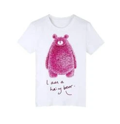 Maglietta Junior Con Grafica Hairy Bear, Skate-Max, Skts2801