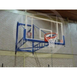 Impianto Basket Girevole A Parete, Tabelloni In Cristallo, Omologato Fiba, Morale Sport, B653