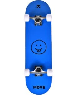 Skateboard Smile Blue Per Bambini Dagli 8 Agli 11 Anni, Move - Ml9922029
