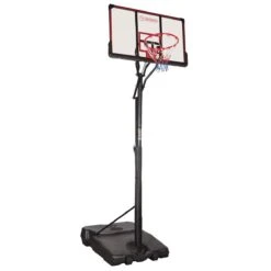 Garlando Tabellone Basket Orlando, Colonna Regolabile E Base Zavorrabile, H. 255 Cm - 305 Cm, Ba-18
