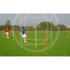 Paletto Slalom In Plastica Con Base Per Allenamento Calcio, H. 160 Cm, Morale Sport, F749/3