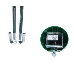 Pali Tennis In Tubo Di Alluminio, 120 Mm, La Rete, Lrt8/1