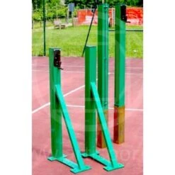 Impianto Tennis A Sezione Quadrata Mm 80x80, Con Attacchi A Vite, Morale Sport, T781