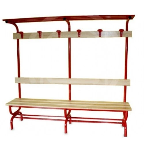 Panca Spogliatoio Con Seduta, Schienale, Appendiabiti E Pianoborse, In Acciaio, Morale Sport, S866/0 2 Panca Spogliatoio Con Seduta, Schienale, Appendiabiti E Pianoborse, In Acciaio, Morale Sport, S866/0 - immagine 2