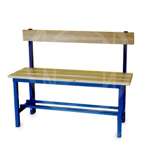 Panca Spogliatoio Con Seduta E Schienale, In Tubo Di Acciaio, Da Mt 1, Morale Sport, S861/1 1 Panca Spogliatoio Con Seduta E Schienale, In Tubo Di Acciaio, Da Mt 1, Morale Sport, S861/1