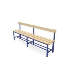 Panca Spogliatoio Con Seduta E Schienale, In Acciaio, Da Mt. 2, Morale Sport, S861