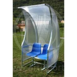 Panchina Allenatori Con Tetto Curvo, Lunghezza Mt 1, Morale Sport, F751/1