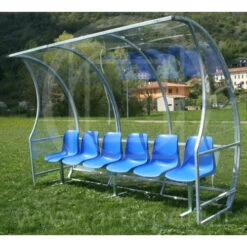 Panchina Allenatori/riserve, Copertura Trasparente, Lunghezza Mt. 3, Morale Sport, F752/3