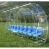 Panchina Allenatori/riserve, Copertura Trasparente, Lunghezza Mt. 4, Morale Sport, F752/4