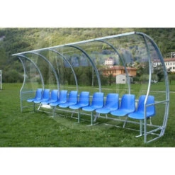 Panchina Allenatori/riserve, Copertura Trasparente, Lunghezza Mt. 5, Morale Sport, F752/5