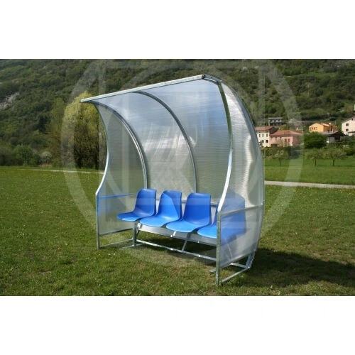 Panchina Allenatori/riserve Con Tetto Curvo, Lunghezza Mt 2, Morale Sport, F751/2 1 Panchina Allenatori/riserve Con Tetto Curvo, Lunghezza Mt 2, Morale Sport, F751/2