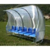 Panchina Allenatori/riserve Con Tetto Curvo, Lunghezza Mt 3, Morale Sport, F751/3