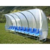 Panchina Allenatori/riserve Con Tetto Curvo, Lunghezza Mt 5, Morale Sport, F751/5