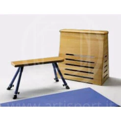 Plinto Con Gambe In Acciaio, Rivestito In Cuoio Naturale, Morale Sport, G150