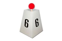 Piramide Segna Corsia Numerata, In Acciaio Verniciato, S02202