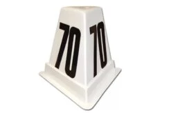 Piramide Numerata Segna Settore, In Vetroresina, S02218