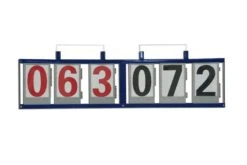 Segnapunti Manuale A Parete A 6 Cifre, Struttura In Acciaio, S0482