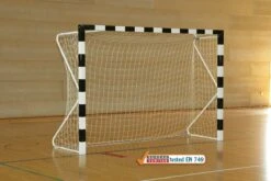 Coppia Porte Pallamano In Alluminio, Mobili Con Base, S04652