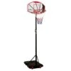 Garlando Tabellone Basket Sant Louise, Colonna Regolabile E Base Zavorrabile, H. 179 Cm - 213 Cm, Ba-15