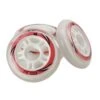 Set 4 Ruote Per Pattini In Linea, Rosso, My Area, Dim. 80 Mm.