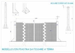 Coppia Paletti In Acciaio Verniciato, Per Padel, La Rete, Lrt8/5