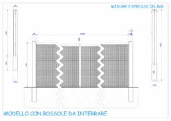 Coppia Paletti In Acciaio Verniciato, Per Padel, La Rete, Lrt8/6