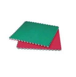 Tatami Per Judo, Rosso/verde, Dim. 100x100x3,5 Cm, Morale Sport, G370